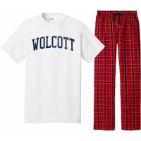 Wolcott Ct Vintage Athletic Sports Pajama Set