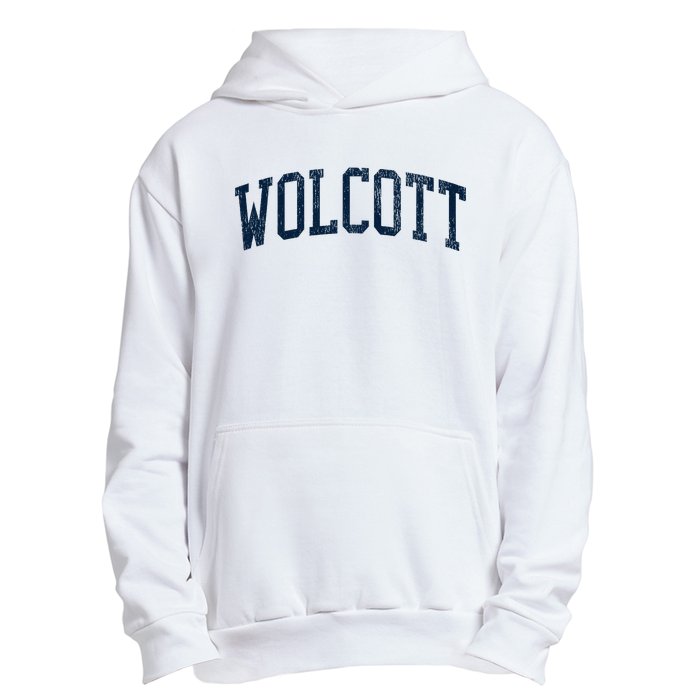 Wolcott Ct Vintage Athletic Sports Urban Pullover Hoodie