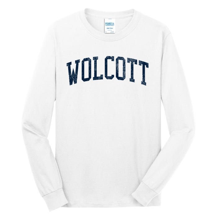 Wolcott Ct Vintage Athletic Sports Tall Long Sleeve T-Shirt