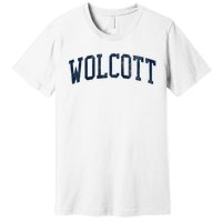 Wolcott Ct Vintage Athletic Sports Premium T-Shirt