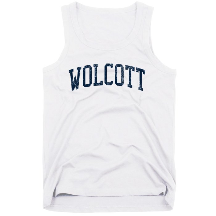 Wolcott Ct Vintage Athletic Sports Tank Top