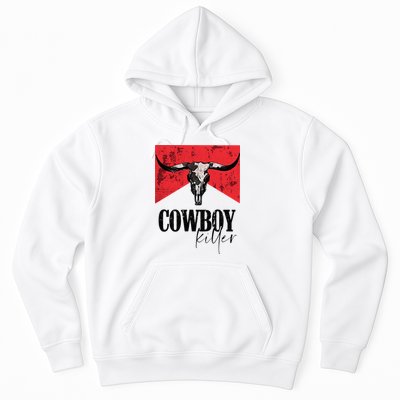 Western Cowgirl Vintage Punchy Cowboy Killers Skull Hoodie
