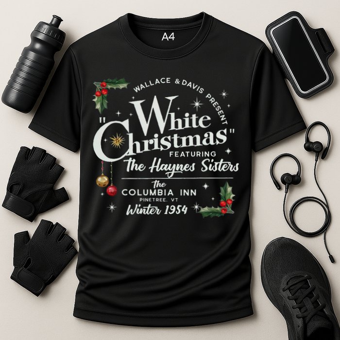 White Christmas Wallace And Davis Haynes Sister  Cooling Performance Crew T-Shirt