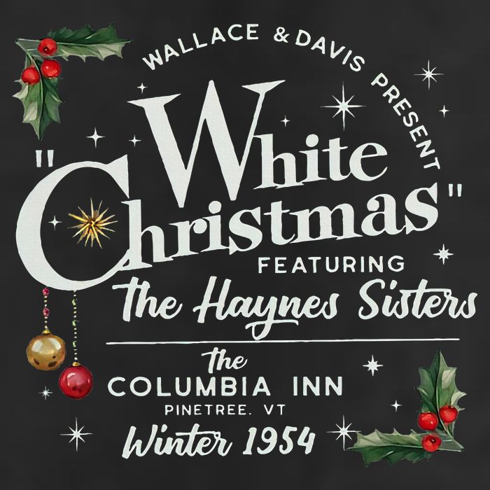 White Christmas Wallace And Davis Haynes Sister  Adult Drive Performance Visor