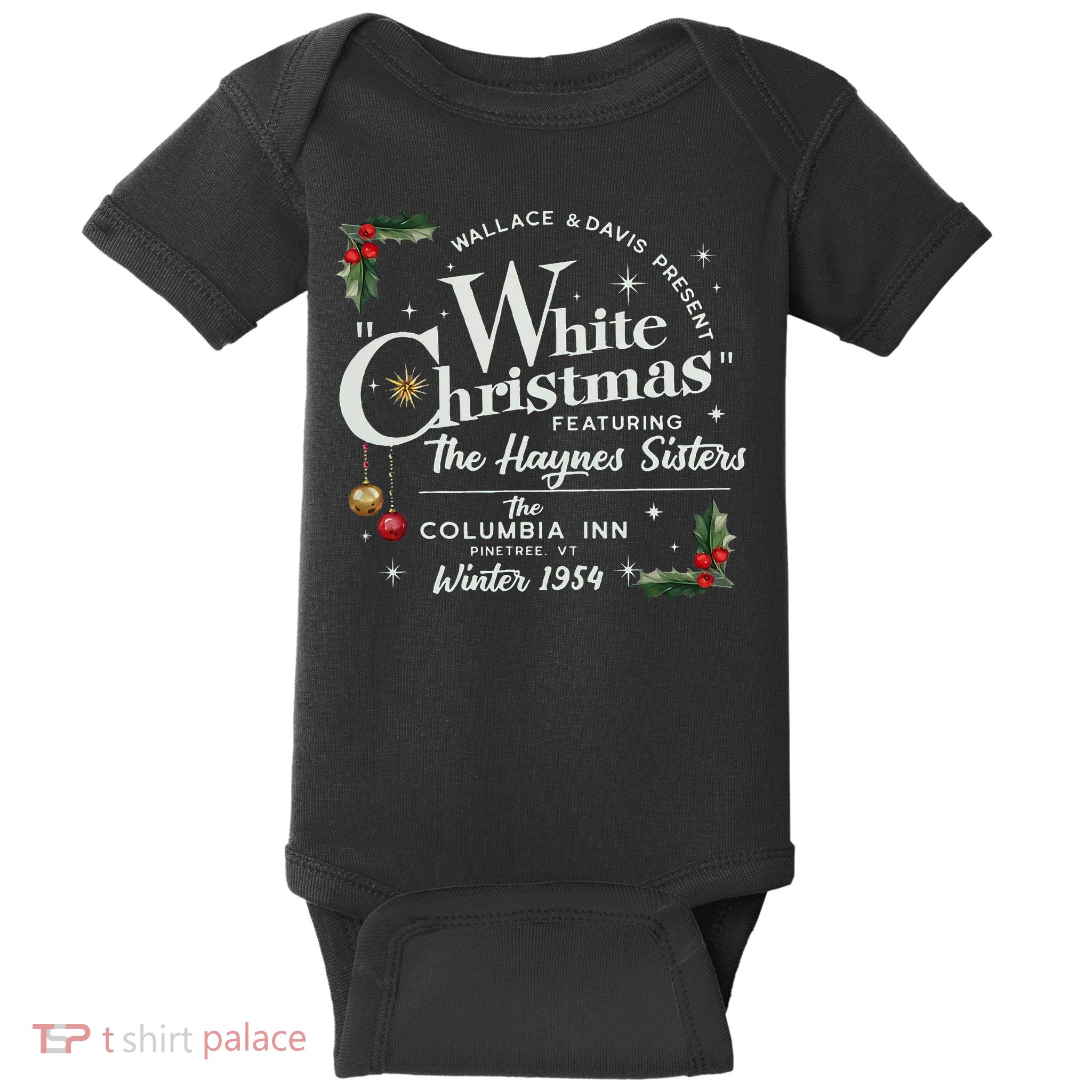 White Christmas Wallace And Davis Haynes Sister  Baby Bodysuit
