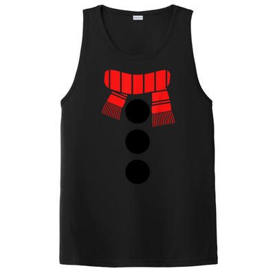 Women Christmas White Snowman Costume Gift PosiCharge Competitor Tank