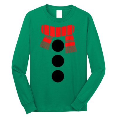 Women Christmas White Snowman Costume Gift Long Sleeve Shirt