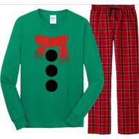 Women Christmas White Snowman Costume Gift Long Sleeve Pajama Set