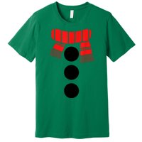 Women Christmas White Snowman Costume Gift Premium T-Shirt