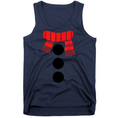 Women Christmas White Snowman Costume Gift Tank Top