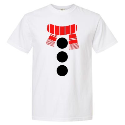 Women Christmas White Snowman Costume Gift Garment-Dyed Heavyweight T-Shirt