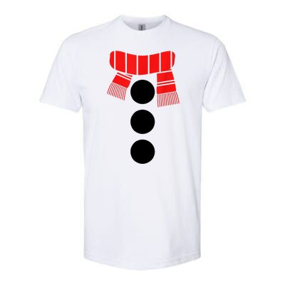 Women Christmas White Snowman Costume Gift Softstyle® CVC T-Shirt