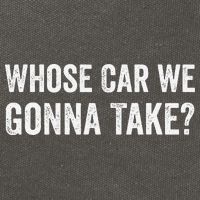 whose Car We Gonna Take Funny Quote Cotton Canvas Backpack