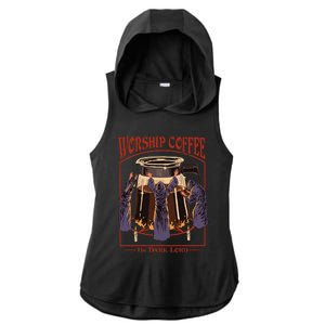 Worship Coffee Ladies PosiCharge Tri-Blend Wicking Draft Hoodie Tank