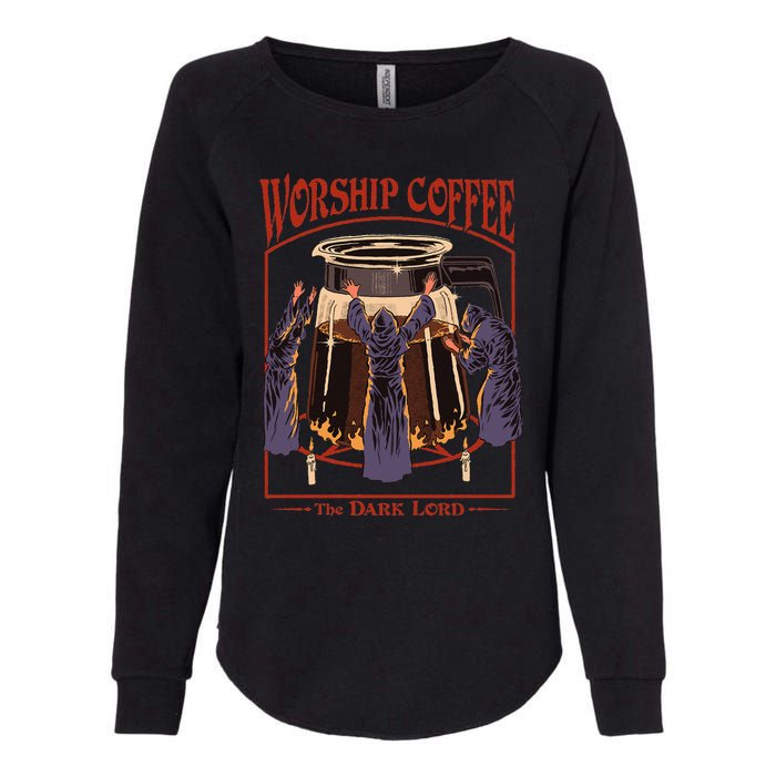 Worship Coffee Womens California Wash Sweatshirt