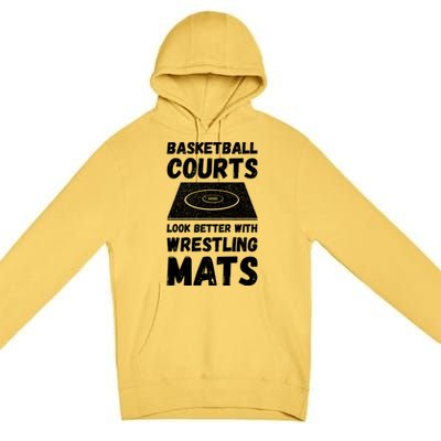 Wrestling Coach Wrestling Games Contact Sport Wrestler Great Gift Premium Pullover Hoodie