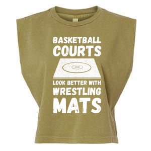 Wrestling Coach Wrestling Games Contact Sport Wrestler Great Gift Garment-Dyed Women's Muscle Tee