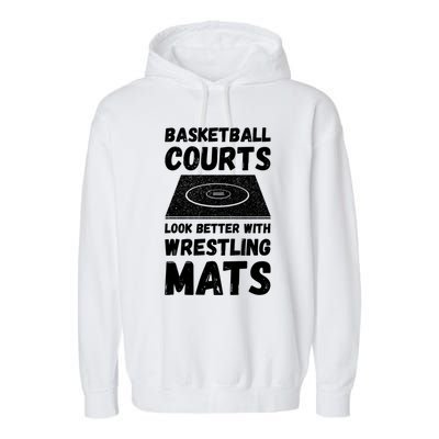 Wrestling Coach Wrestling Games Contact Sport Wrestler Great Gift Garment-Dyed Fleece Hoodie