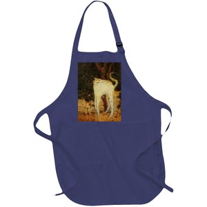 “White Cat” Full-Length Apron With Pockets