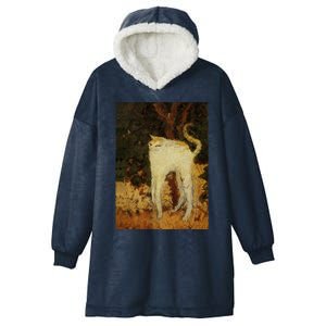 “White Cat” Hooded Wearable Blanket