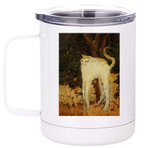 “White Cat” 12 oz Stainless Steel Tumbler Cup