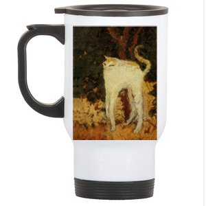 “White Cat” Stainless Steel Travel Mug