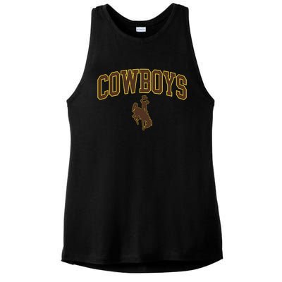 W.Y.O.M.I.N.G Cowboys Ladies PosiCharge Tri-Blend Wicking Tank