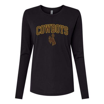 W.Y.O.M.I.N.G Cowboys Womens Cotton Relaxed Long Sleeve T-Shirt