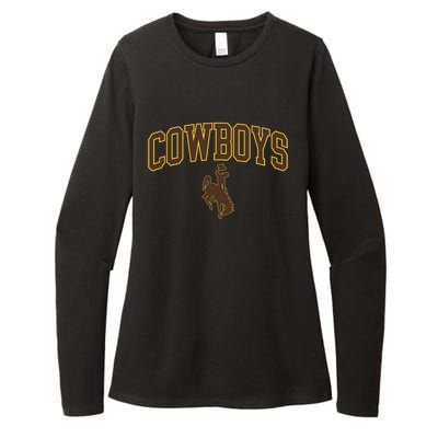 W.Y.O.M.I.N.G Cowboys Womens CVC Long Sleeve Shirt