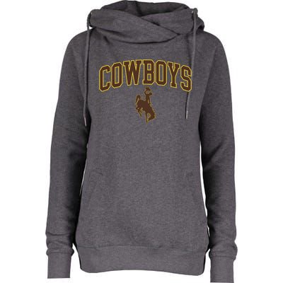 W.Y.O.M.I.N.G Cowboys Womens Funnel Neck Pullover Hood