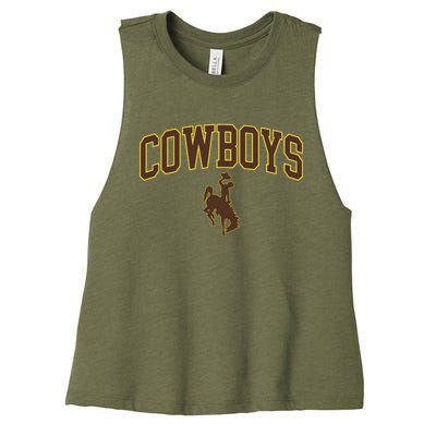 W.Y.O.M.I.N.G Cowboys Women's Racerback Cropped Tank