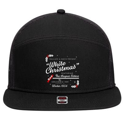 White Christmas Wallace And Davis Haynes Sister  7 Panel Mesh Trucker Snapback Hat