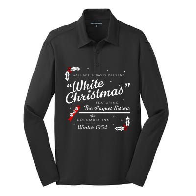 White Christmas Wallace And Davis Haynes Sister  Silk Touch Performance Long Sleeve Polo