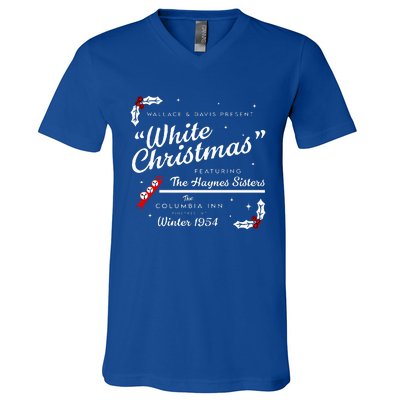 White Christmas Wallace And Davis Haynes Sister  V-Neck T-Shirt