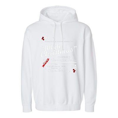 White Christmas Wallace And Davis Haynes Sister  Garment-Dyed Fleece Hoodie