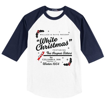 White Christmas Wallace And Davis Haynes Sister Matching Baseball Sleeve Shirt