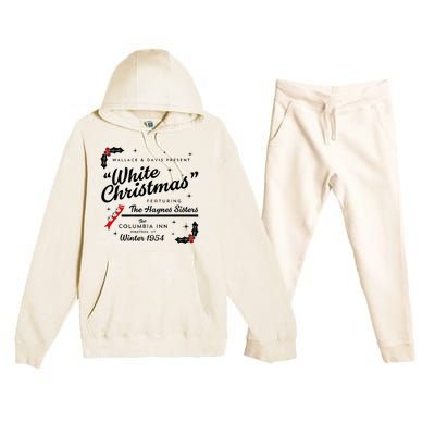 White Christmas Wallace And Davis Haynes Sister Matching Premium Hooded Sweatsuit Set