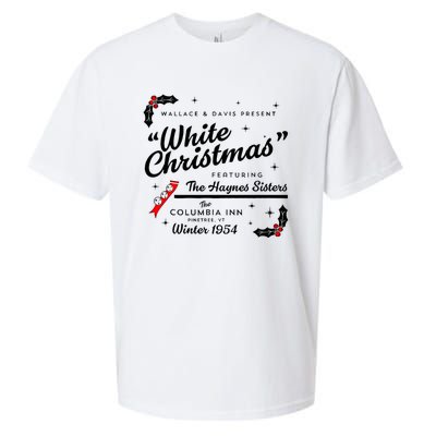 White Christmas Wallace And Davis Haynes Sister Matching Sueded Cloud Jersey T-Shirt