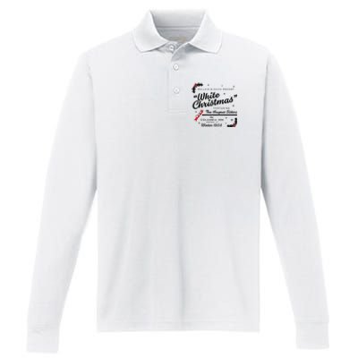 White Christmas Wallace And Davis Haynes Sister Matching Performance Long Sleeve Polo