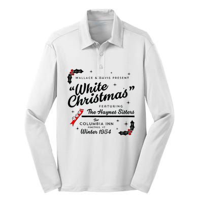 White Christmas Wallace And Davis Haynes Sister Matching Silk Touch Performance Long Sleeve Polo