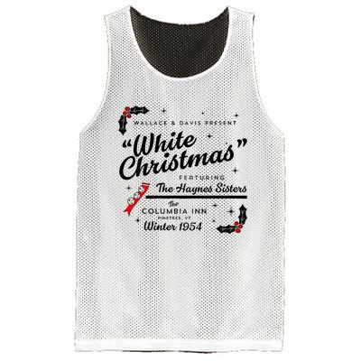 White Christmas Wallace And Davis Haynes Sister Matching Mesh Reversible Basketball Jersey Tank