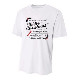 White Christmas Wallace And Davis Haynes Sister Matching Youth Performance Sprint T-Shirt