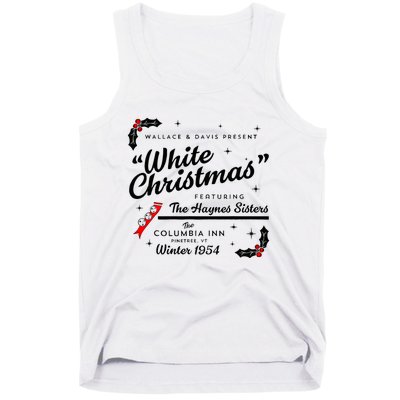 White Christmas Wallace And Davis Haynes Sister Matching Tank Top