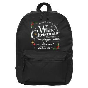 White Christmas Wallace And Davis Haynes Sister 16 in Basic Backpack