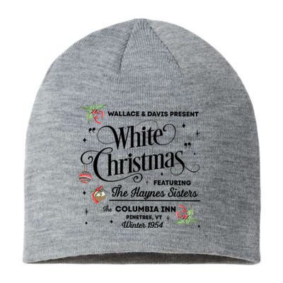 White Christmas Wallace And Davis Haynes Sister Trending Design Sustainable Beanie