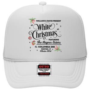 White Christmas Wallace And Davis Haynes Sister Trending Design High Crown Mesh Back Trucker Hat