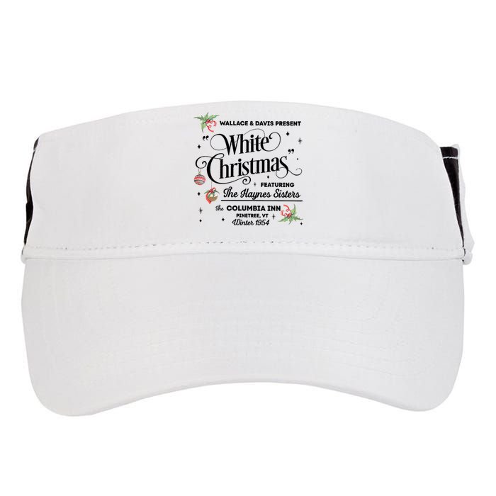 White Christmas Wallace And Davis Haynes Sister Trending Design Adult Drive Performance Visor