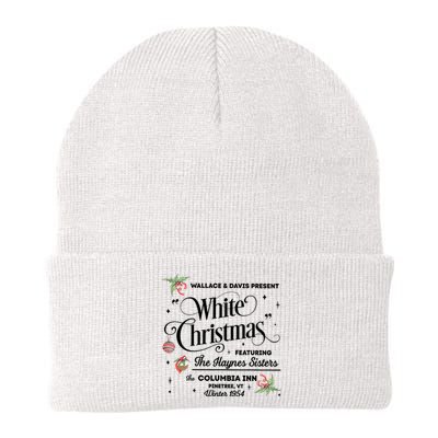 White Christmas Wallace And Davis Haynes Sister Trending Design Knit Cap Winter Beanie