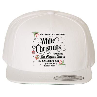 White Christmas Wallace And Davis Haynes Sister Trending Design Wool Snapback Cap