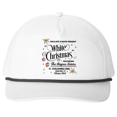 White Christmas Wallace And Davis Haynes Sister Trending Design Snapback Five-Panel Rope Hat